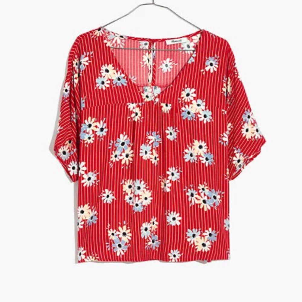 Madewell Floral Striped Top - Picture 4 of 7